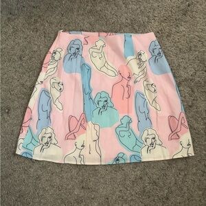 Pink Mini Skirt - Women’s Sketches